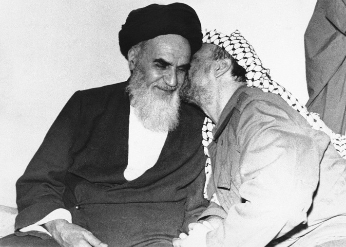 Image result for yasser arafat khomeini